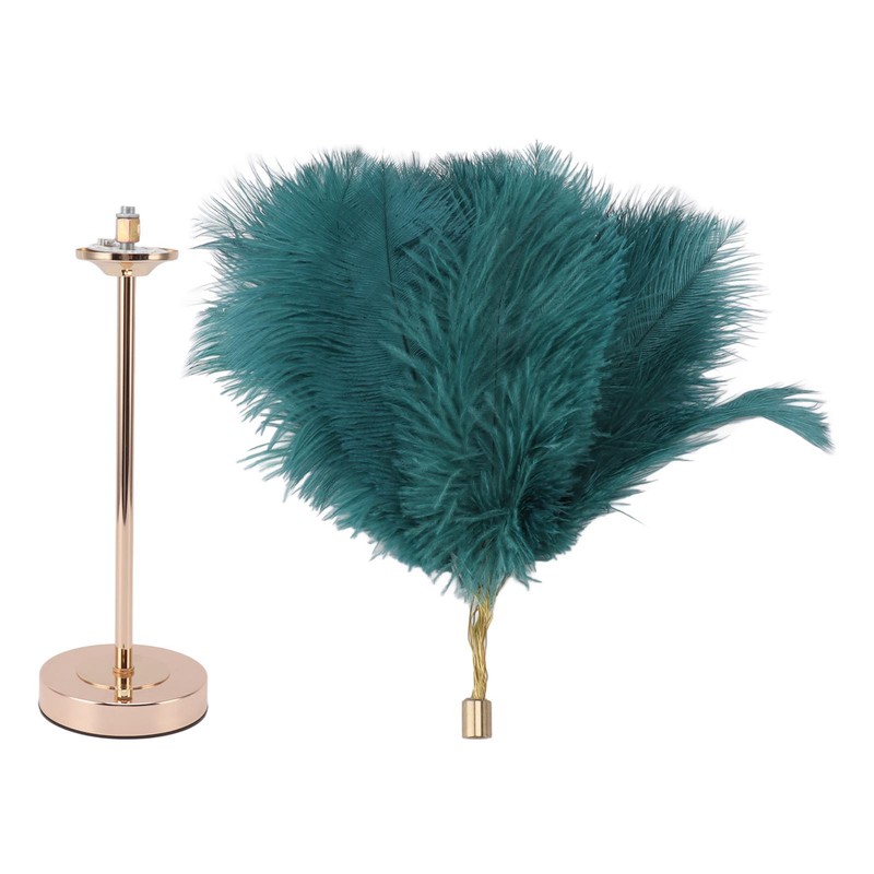 Decorative Table Lamp 30PCS Feathers USB Rechargeable Light Touch Control