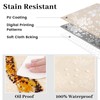 Rectangle Waterproof Jacquard Table Cloth, Wipeable Heavy Duty Vinyl Tablecloth,
