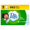 Puffs Plus Lotion Facial Tissues, 8 Family Boxes, 124 Facial