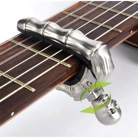 Geva Guitar Capo Skull Knob for Acoustic and Electric Guitar Skeleton Head, Universal 4 5 6 12 Strings Instrument Capos for Geva 0