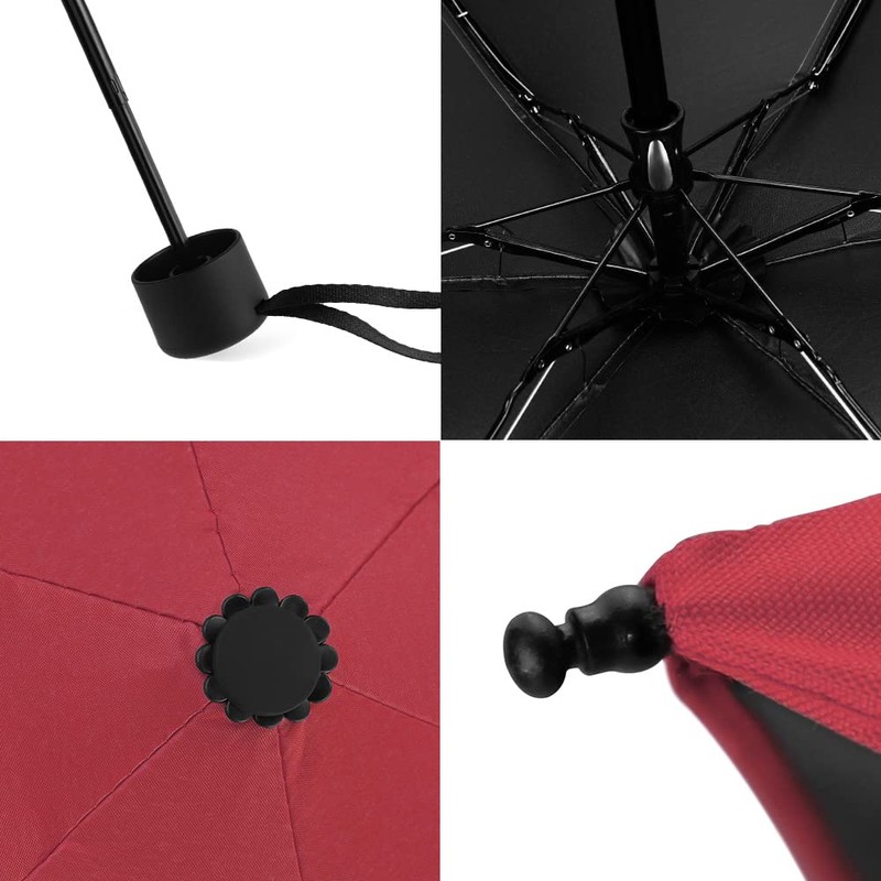 Yoobure Small Mini Umbrella with CaseDesign Perfect for Travel Lightweight