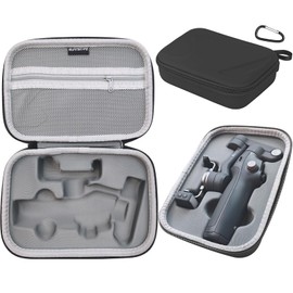 Honbobo Case for DJI Osmo Mobile 7P, Travel Bag Carrying Case Storage for DJI OM 7P, black, PU waterproof