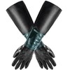 FLKQC Rubber Sandblaster Gloves for Abrasive Blasting with Particles Palm