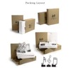 Amoy-Art 3 x Decorative Sculptures Music Note Figures Treble Clef