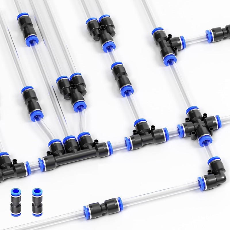 WEZCHUGHAOL ﻿Pneumatic Quick Connect Fittings Kit 40-Piece 6mm - Leakproof