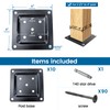 Muzata 10Pack Wood Post Plate Connector Fence Post Base Plate