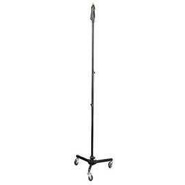Pyle Universal Tripod Microphone Stand - Easy Grip Height Adjustable from 37.5” to 63.0” Inch High and Foldable Roller Wheel Leg Base w/ Lock Mechanism - M-6 Mic Holder Lightweight and Durable PMKS45