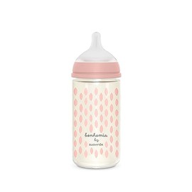 Suavinex, Biberón Anticólicos, 3 Meses, 8 Oz, Rosa
