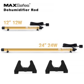 MAXSafes Gun Safe Dehumidifier Rod High Power - Much warmer (up to 150°F) to better Protect Your Valuables from Moisture and Corrosion, ETL Approved, 12in