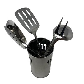 Stainless Steel Kitchen Tool Set 6pc Kitchen Tool Set with Caddy Kitchen Cooking Tool Set Utensils Cutlery Home Sucasa