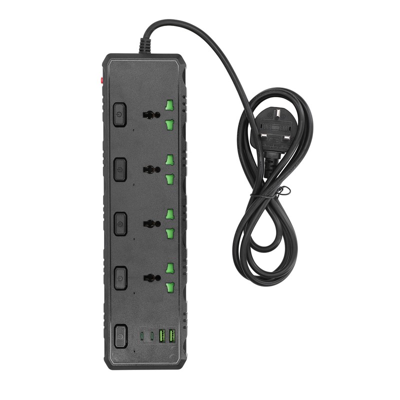 Power Strip Multifunction Universal USB PD PD Interface 110‑265V for