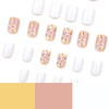24 Pcs Square Press on Nails Short Fake Nails, GRITOSE