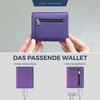 VON HEESEN® Wallets Men & Women, Violet, With coin compartment