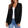 Urban CoCo Womens' Long Sleeve Open Front Knit Sweater Cardigans