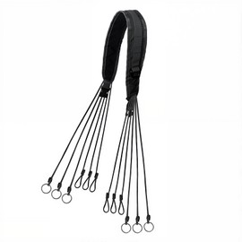 Duck Strap Hunting Decoys Organisor Strap with Wristband for Camping, Hiking & Climbing – Adjustable Straps with Metal Clips, 25.5cm/10inch – Adventure-Ready Gear (Black) (Black)