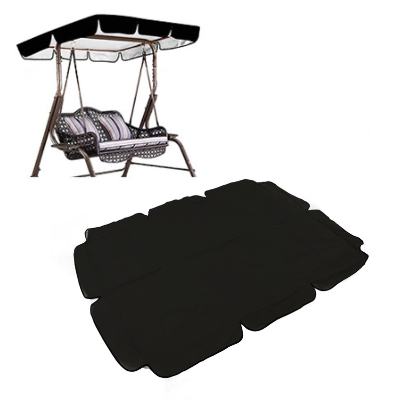 Waterproof Outdoor Swing Canopy Replacement 420D Silver Coated Oxford Fabric