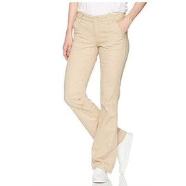 UNIONBAY Women's Stretch Uniform Bootcut Work Pant, Beige Hayden, 9