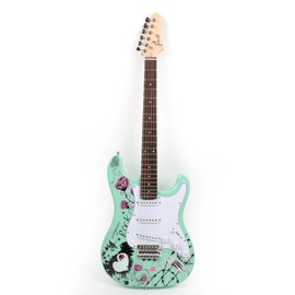 Fojill 39 Inch Electric Guitar Phoenix Body Maple Neck Rosewood Fretboard With Gig Bag (Phoenix Body Green Rock)