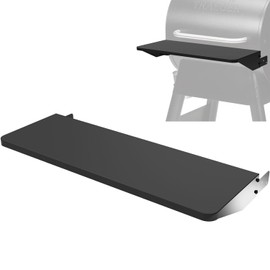 BAC362 Grill Folding-Shelf Accessories for Traeger Pro 22, Pro 575, Ironwood 650, Century 22 Series, BBQ Front Serving Table for Traeger Shelf Grills, 25 x 12 Inches