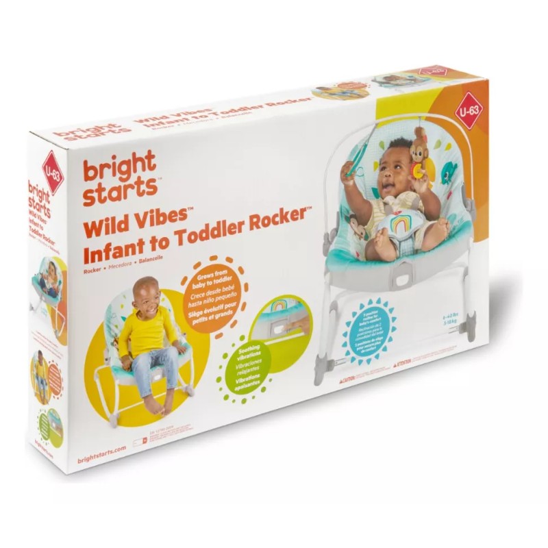 Bright Starts silla mecedora wild vibes 13031 color 0400-azul