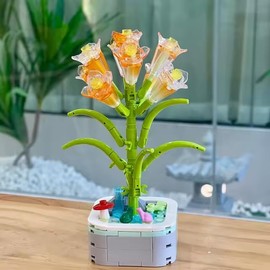 Wizardi Brick Potted Flower - Clivia Building F07M9-10(103)-I6