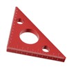 Aluminum Alloy Right Angle Ruler DIY Woodworking Triangle Ruler Measuring