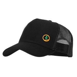 Trainer Red Poke Monster Embroidered Mesh Cap - Black OSFM