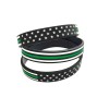 Great 1 Thin Green Line American Flag Silicone Stretchable Bracelet