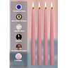 Hyoola Tall Taper Candles - 10 Inch Rose Pink Unscented