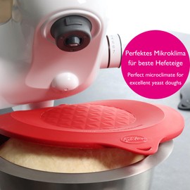 Kitchen Professionals Professional Food Storage Lid Compatible with Bosch MUM5 Stainless Steel Mixing Bowl - Not Original Bosch Accessories - (Ruby Red)