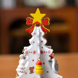 Christmas Tree Tabletop Christmas Present Tabletop Wooden Toy Christmas Ornament Ornament Ornament Decoration Decoration Decoration (Green)