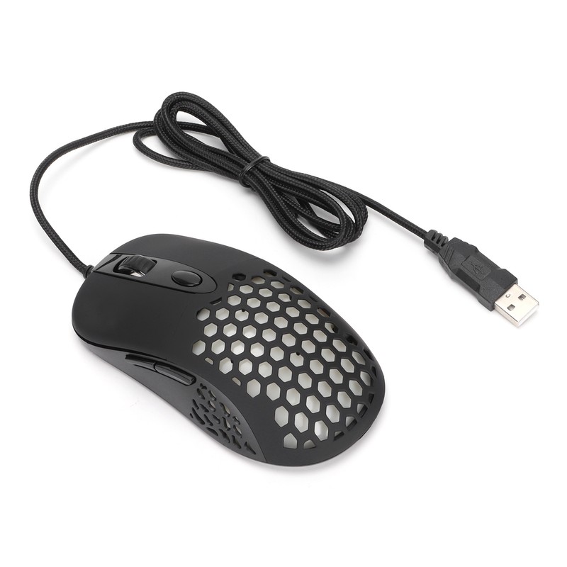 Gamer Wired Mouse X8 Hole Luminous Hollow RGB Computer Accessory