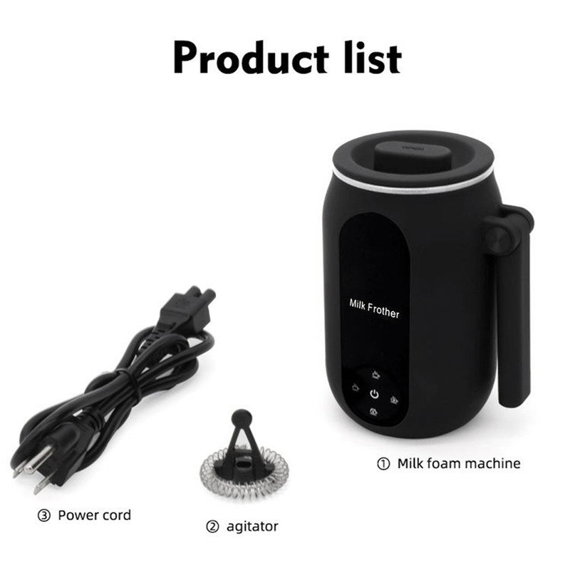 Electric Milk Frother Cooker for Frothing 4-in-1 Milk Steamer with