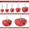 DEEFIINE Double Inserts PVC Pipe Reamer Kit, 7pcs Plastic Fitting