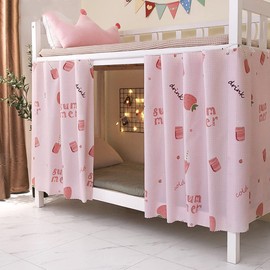 Students Dorm Bunk Bed Curtains Privacy Bed Shading Curtain Net Dustproof Blackout Cloth Bed Canopy Bed Curtains Breathable Students Dormitory Tent Lightproof Windproof Bedding Spread Curtain Canopy