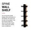 Proman Products - Mounted Spine Bookshelf, Wall Mounted Shelves, Spine