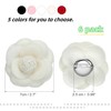 Liyquint Camellia Flower Brooches,Camellia Fabric Pin，Women Girls Camellia Floral Pins，Flower