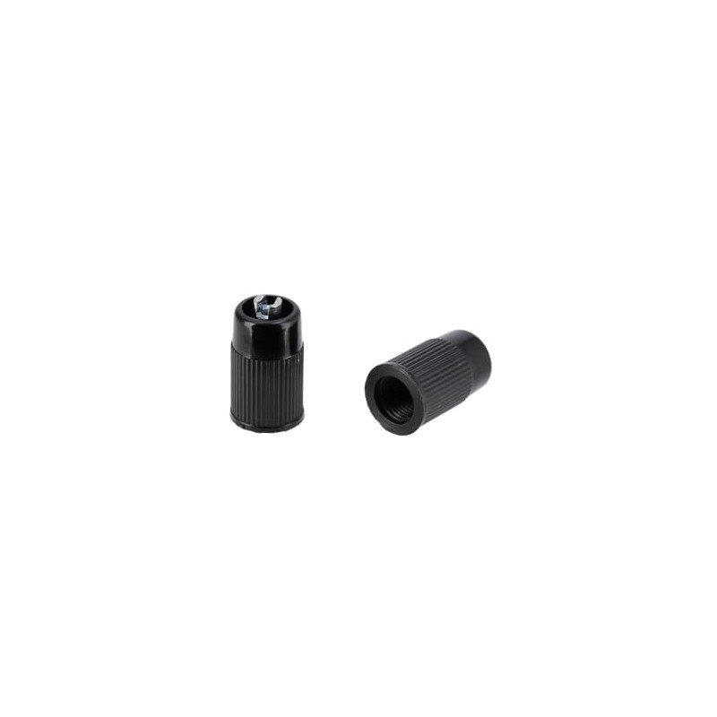 Simson SR4-1 Set of 2 Valve Caps, Bakelite Black, with