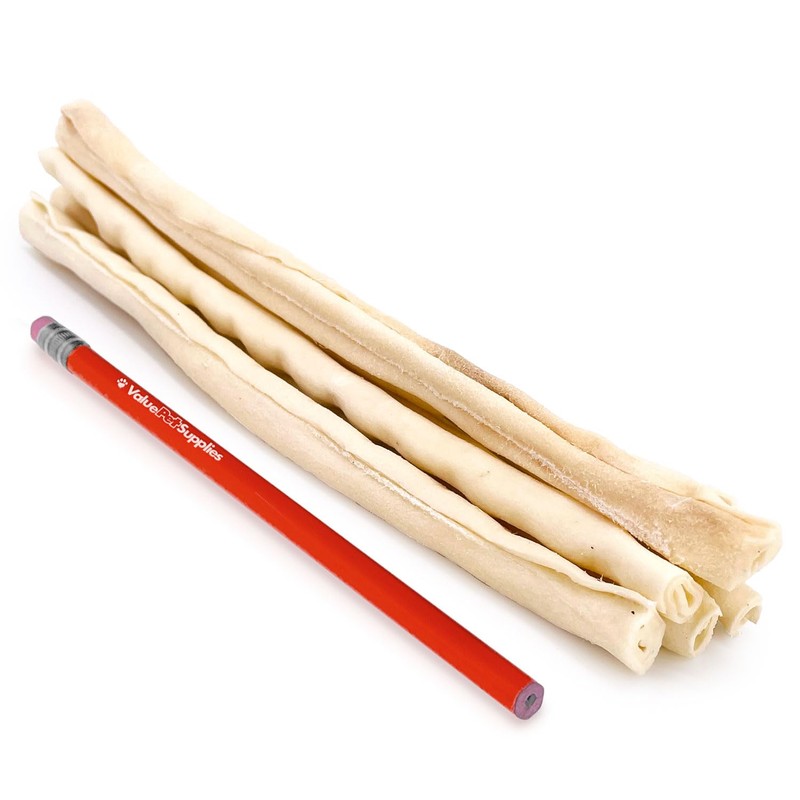 ValueBull USA Retriever Rolls for Small Dogs, Premium Rawhide, Thin