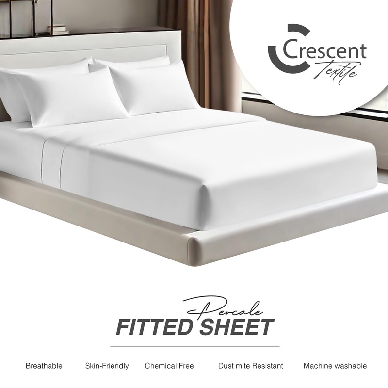 Egyptian Cotton Fitted Sheets 25cm Deep Mattress Pocket 200 Thread