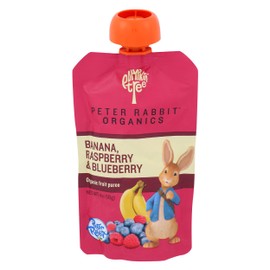 Peter Rabbit Organics Baby Raspberry Banana Blueberry, 4 oz