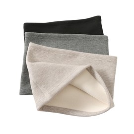 iSEN LABEL Belly Wrap, Bore Back, Thick, For Autumn and Winter, Warm, Fleece-Lined, Moisture Absorption, Heat Generating, Cold Protection, Warm, Unisex, Soft, Women's, Men's, Unisex, Black