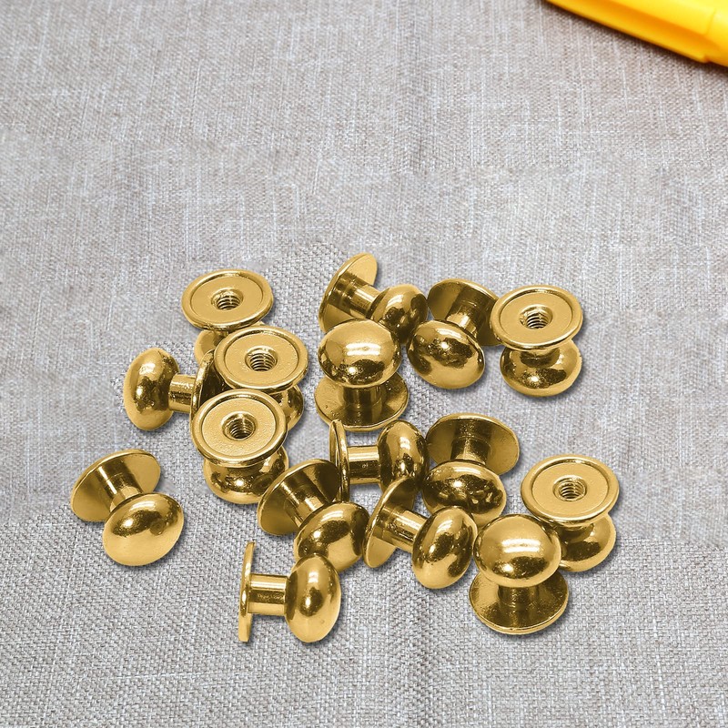 Jiozermi 24 Packs Mini Drawer Pulls, 0.39 Inch Diameter Round