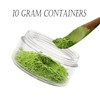 ZEJIA 10 Gram Cosmetic Containers 10pcs Sample Jars with Lids