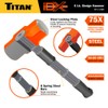 Titan iDX 63616 6lb Indestructible Sledge Hammer, 16-Inch Handle