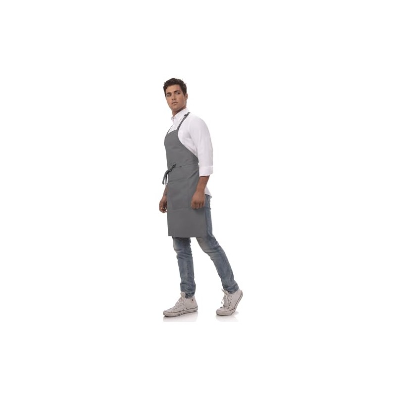 Chef Works Delantal de carnicero unisex, Gris