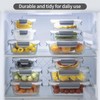 S SALIENT 24 Pieces Glass Food Storage Containers with Lids,Glass