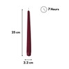 Cereria Di Giorgio 10 Candele Coniche Rosso Scuro 25x2,2 cm