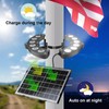 Flag Pole Light Solar Powered 6000K Brightest Solar Flag Pole