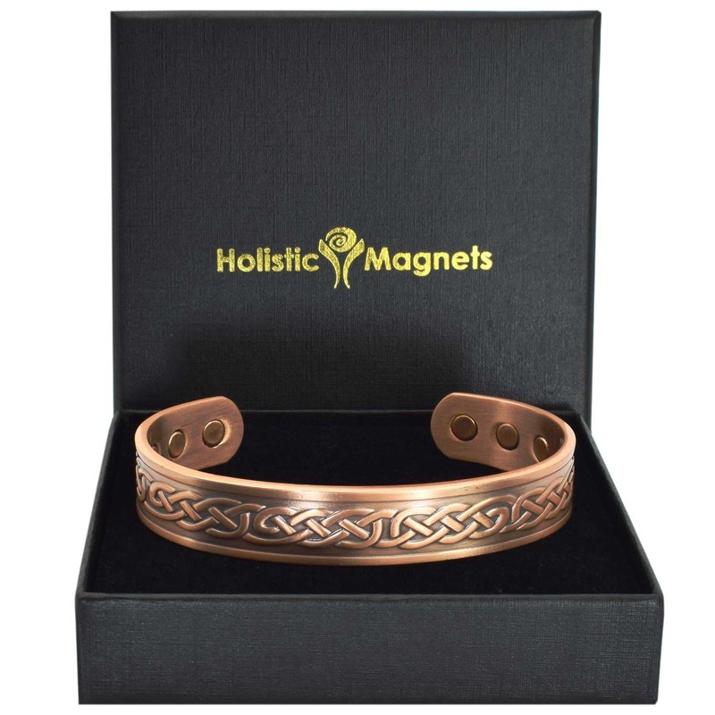 Holistic Magnets Copper Magnetic Bracelet Men's Women's Celtic Bangle Copper